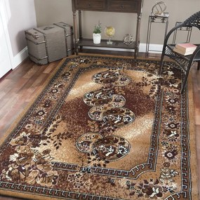 Barna szőnyeg a nappaliba vintage stílusban Szélesség: 60 cm | Hossz: 100 cm