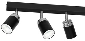 Spotlámpa RENO 6xGU10/60W/230V fekete/króm