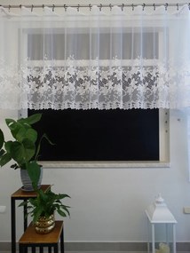 Mg Függöny jacquard 31153 Fehér 250x120cm Kész Szalaggal M