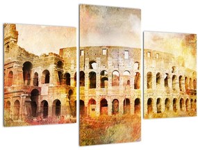 Kép - Digitális festészet, Colosseum, Róma, Olaszország (90x60 cm)