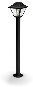 Philips Alpenglow fekete kültéri állólámpa E27 foglalattal, max. 60W, IP44, 89,9 cm magas, 1649730PN