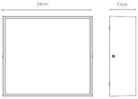Lucide 27816/10/29 - LED Fürdőszobai mennyezeti lámpa ROXANE LED/12W/230V IP54