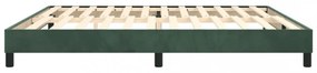 sötétzöld bársony ágykeret matrac nélkül 200x200 cm