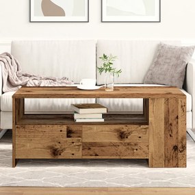 Kávézóasztal Öreg Fa 102x55x43,5 cm Mérnöki Fa