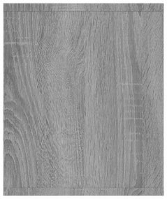 szürke sonoma színű szerelt fa könyv-/TV-szekrény 143x30x36 cm