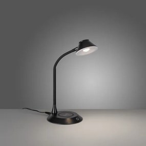 JUST LIGHT. 14414-18-LED Dimmelhető asztali lámpa beépített töltővel PUCKI LED/4,5W/230V fekete