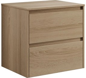 TRONDHEIM fürdőszobai szekrény 60 cm-es mosdóhoz, tölgy