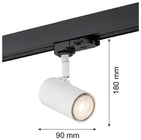 Argon 4327 - HORTA 1xGU10/5W/230V fehér sínes spotlámpa