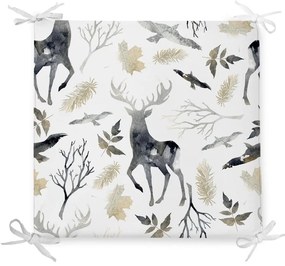 Dark Forest karácsonyi pamutkeverék székpárna, 42 x 42 cm - Minimalist Cushion Covers