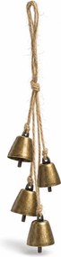 Karácsonyi függő dekoráció GOLDEN BELLS 35 cm, aranyszínű