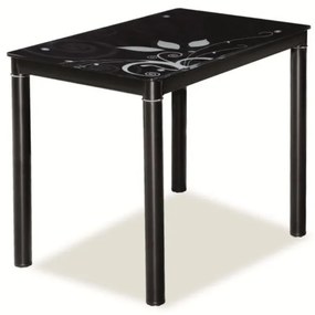 Damar étkezőasztal 80 x 60 cm, fekete