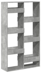 betonszürke szerelt fa könyvespolc 100 x 33 x 175 cm
