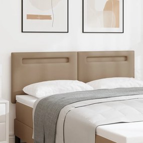 Fejtámla Egyszerű Design Kávébarna 140 cm Műbőr
