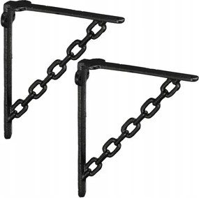 2 db-os polcszög készlet öntöttvas lánccal Gr157