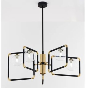 Jupiter 1985 - Csillár rúdon IBRA 5xG9/10W/230V fekete/arany