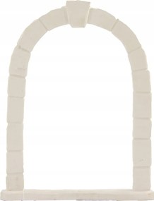 Fehér Íj Kapu dekoráció Betlehem Karácsony. 15,0cm magas; 11,3cm széles