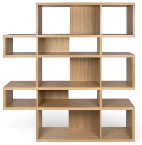 London könyvespolc tölgyfa dekorral, 34 x 160 cm - TemaHome