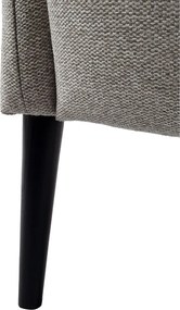 Fotel, világosszürke/fekete, ALIEN