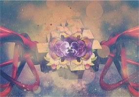 Fotótapéta Virágok Vonalak Geometria Absztrakt stílus Boho 300x210 +ragasztó