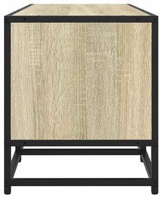 sonoma tölgy színű szerelt fa és fém TV-szekrény 160x35x41 cm