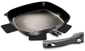 Berlinger Haus Carbon PRO Line grill serpenyő levehető nyéllel, 28 cm