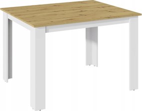 Kongo asztal 120X80 Artisan Fehér Ufc nappali étkező