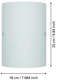 EGLO 85979 - TROY 3 fali lámpa 1xE14/60W fehér