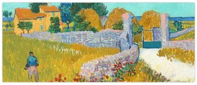 Kép - Vincent van Gogh, Farmhouse in Provence, reprodukciók (120x50 cm)