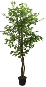 vidaXL zöld mű fikusz fa 1260 levéllel 200 cm