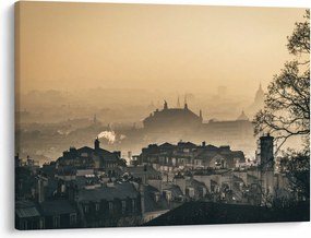 Kép - Város köd alatt (70x50 cm)