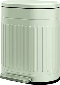 HOMCOM 20 L lépős szemetes fedéllel és lábpedállal — kivehető belső vödör, lassan csukódó — zöld, 36,5 x 31,2 x 45 cm | Aosom