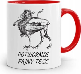 Piros Bögre Apósnak Szörnyen Vagány Após fényképes nyomattal