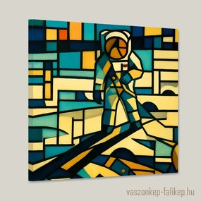 Ember a Holdon NASA 1969 vászonkép – modern művészi újragondolás 40x40cm