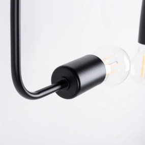 Sollux SL.1448 - Felületre szerelhető csillár VECTOR 8xE27/15W/230V fekete