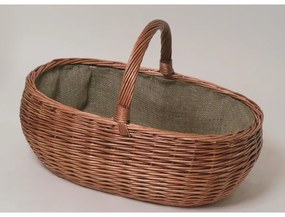 Fonott kosár fához fogantyúval 40x65 cm