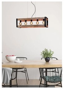 Fekete függőlámpa 20x90 cm Varna – Candellux Lighting