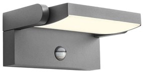 Redo 90587 - FLIP LED kültéri lámpatest érzékelővel, 20W/230V, 3000K, IP54, antracit