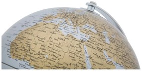 Globe ezüst-aranyszínű asztali dekoráció, magasság 28 cm - Mauro Ferretti