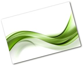 Edzett üveg vágódeszka Zöld hullám pl-ko-80x52-f-100125120