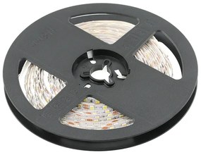 LED szalag 2835, 300 LED/5 fm, hideg fehér, 6W/fm, 33W/5fm , 8mm , 5fm/tekercs, 12V, IP65, 700lm/m