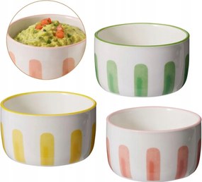 Kerámia Tálak 3DB-OS Snackekhez színes Dekoratív Tartós Tapas