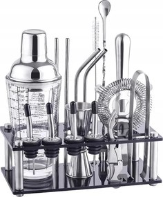 Nagy csapos szett italkészítéshez üveg shaker 17 részes