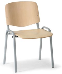 ISO fa szék - szürke lábak, bükkfa