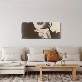 Kép - Vintage fotó egy nőről (120x50 cm)