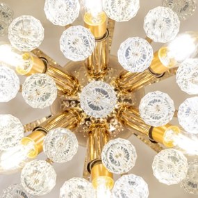 Brilagi - Felületre szerelhető csillár CRYSTAL 6xE14/60W/230V arany