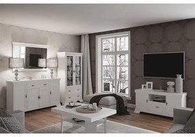 Vitrines szekrény, sosna andersen, KORA KRW2