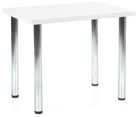 Modex 90 étkezőasztal fehér  asztallappal, króm lábbal
