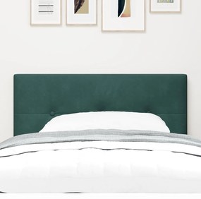 Fejtámla Gombos Ráncolt Sötét Zöld 100 cm Velúr