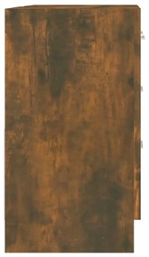 füstös tölgy színű szerelt fa mosdószekrény 63x30x54 cm