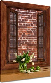 Vászonkép 50x70 Téglafal Tégla